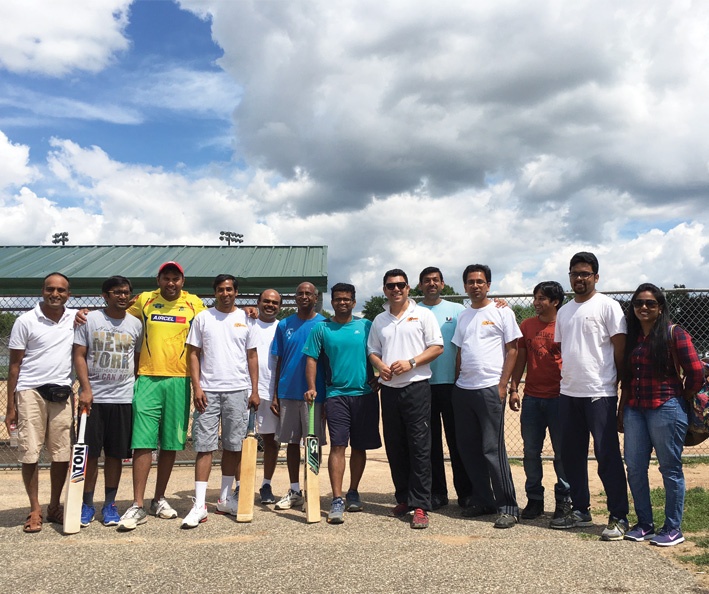 Sagitec employees play cricket for a worthy cause