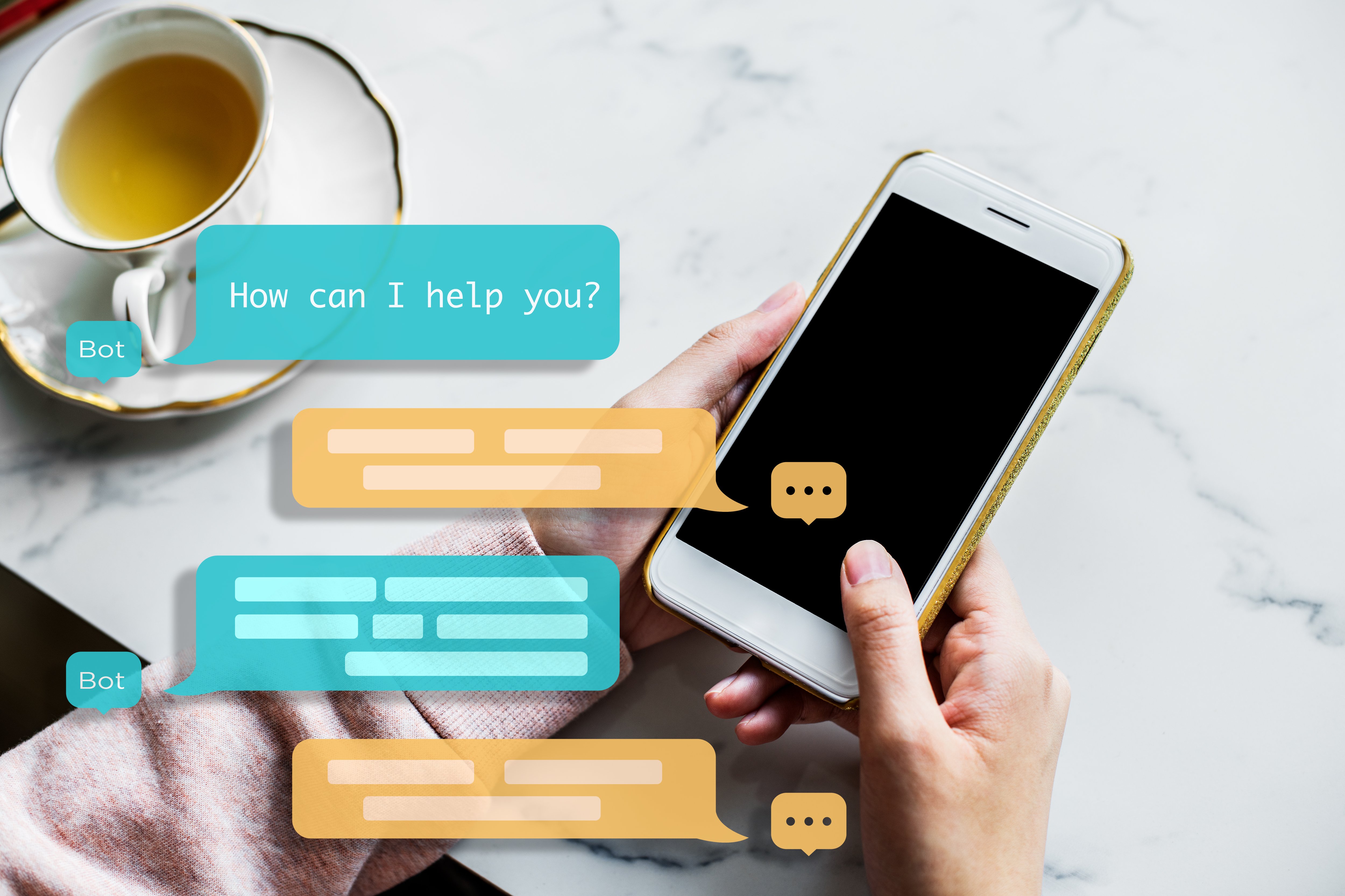 Live chat and chatbot for customer service